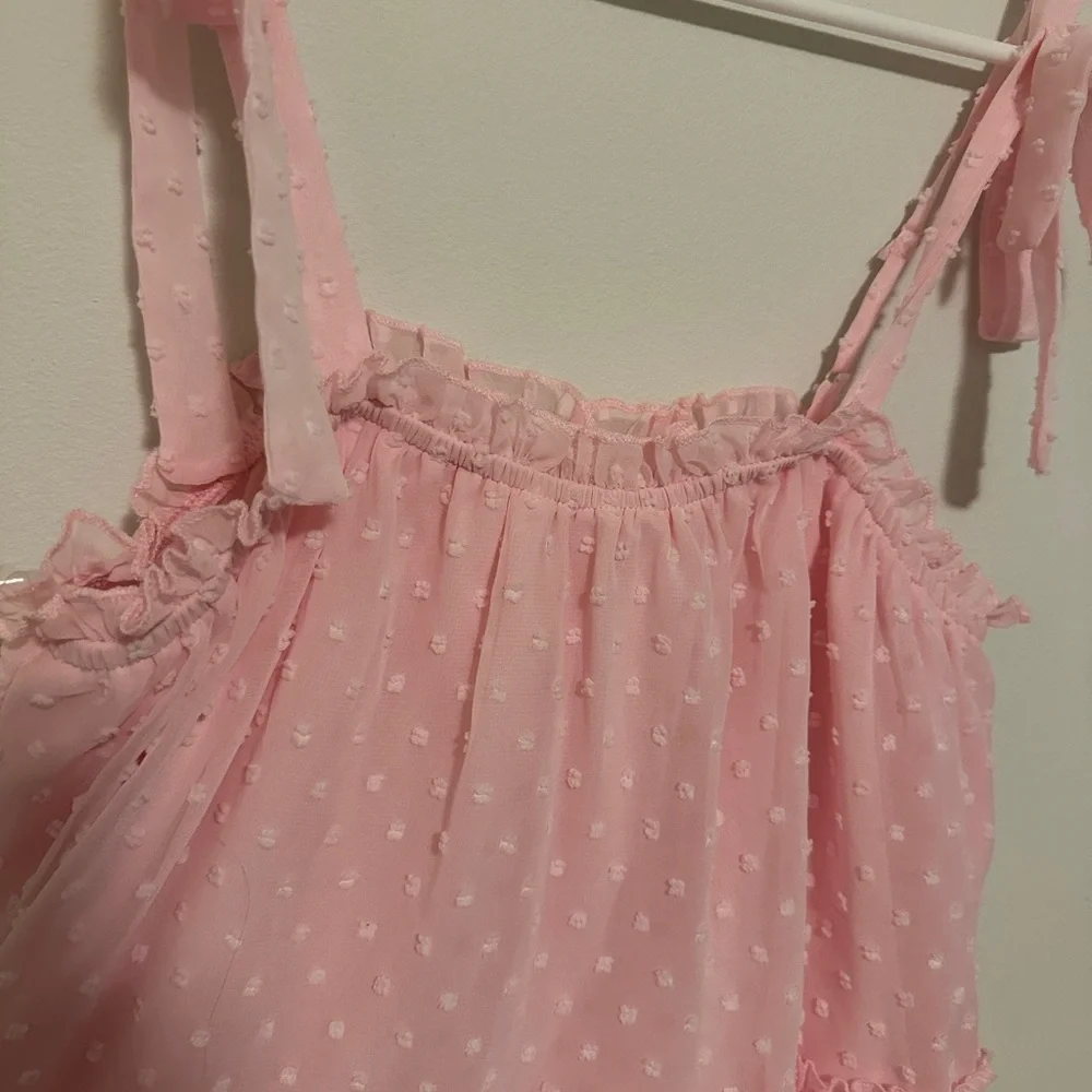Pink Ruffled Top - Picture 3 of 7